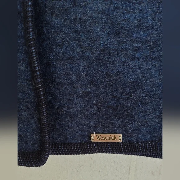 Wesenjak TIROL blue croped boiled wool jacket